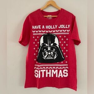 MAD Engine Red Sithmas Star Wars Holiday T-Shirt